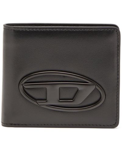 DIESEL Bi-fold Wallet In Bonded Neoprene - Black