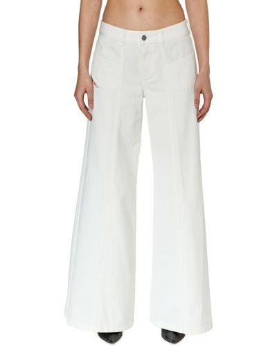 DIESEL Bootcut e Flare Jeans - Bianco