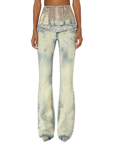 DIESEL Bootcut And Flare Jeans - Green