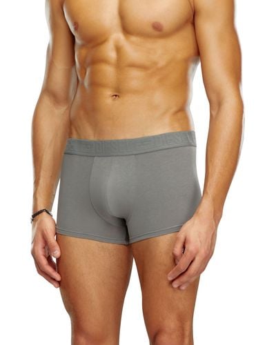 DIESEL Two-pack Of Thongs Plain And Utility Print - Grey