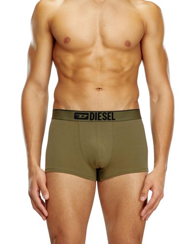 DIESEL 3-pack Boxer Briefs Plain And Camo - Green