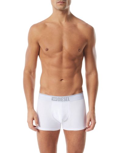 DIESEL Three-pack Of All-over Logo Waist Boxers - White