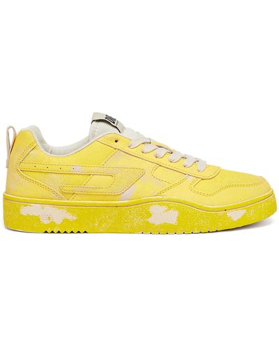 DIESEL Ukiyo Low-top Leather Sneakers - Yellow