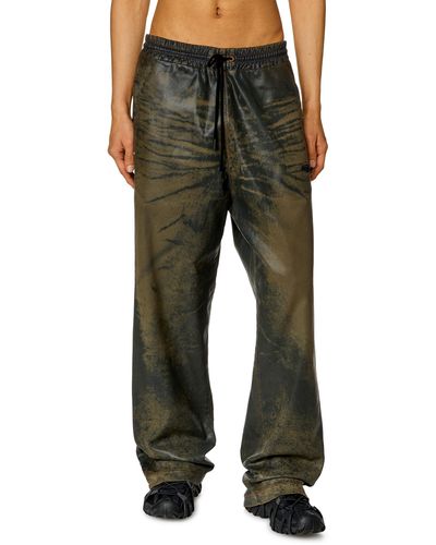 DIESEL Straight D-martians Track Denim - Green