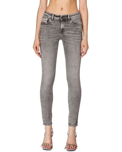 DIESEL Super Skinny Jeans - Gray