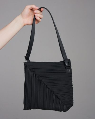 Diagonal Pleats Bag