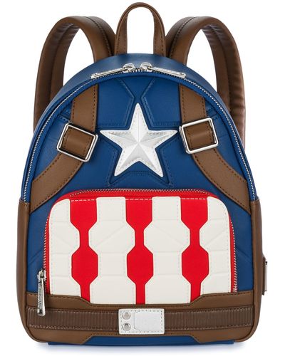 Disney Marvel's Loungefly Captain America Mini Backpack - Red