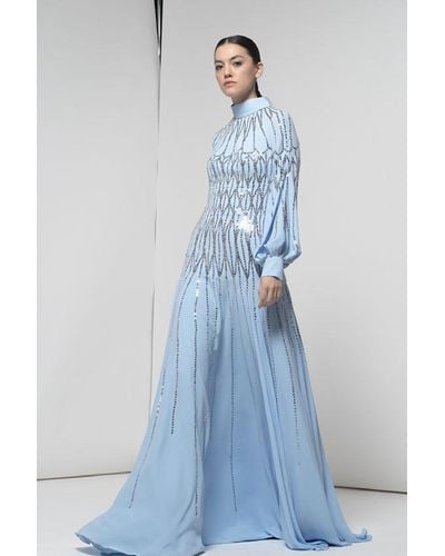 Isabel Sanchis Esmerald Gown - Blue