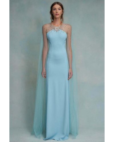 Jenny Packham Azure Wren Gown - Blue