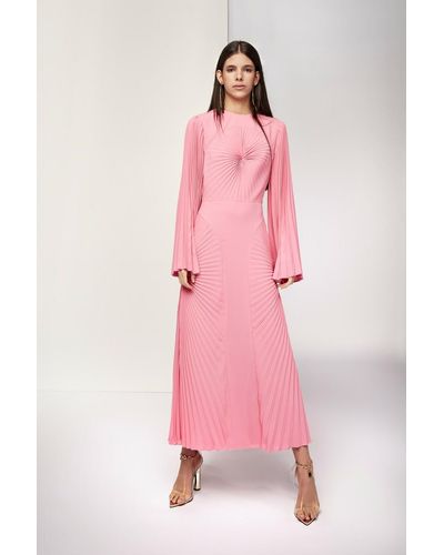 Isabel Sanchis Forgaria Pleated /dress - Pink