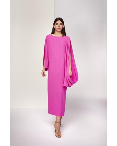 Isabel Sanchis Fonte Pink/ Midi Dress