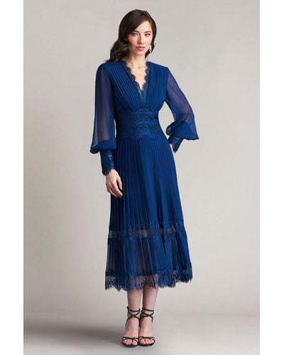 Tadashi Shoji Lanie Midi Dress - Blue