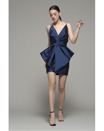 Isabel Sanchis Sleeveless Mini- Pembroke Dress - Blue