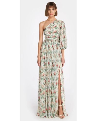 Costarellos Britney Floral Gown - White