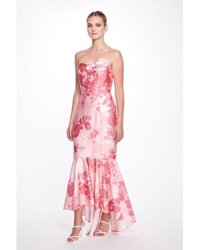 Marchesa Satin Gown - Pink