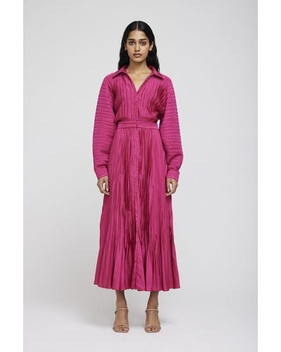 Jonathan Simkhai Indiana Midi Dress - Pink