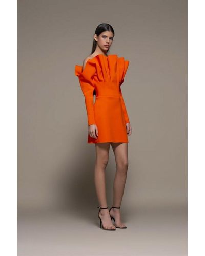 Isabel Sanchis Bellegra Cocktail Dress - Orange