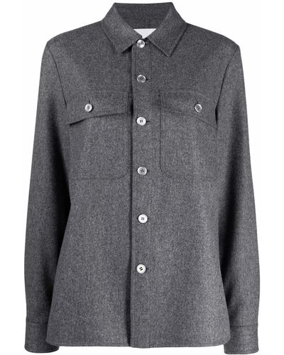 Jil Sander Long-sleeved Shirt Jacket - Grey