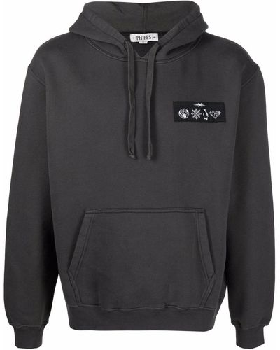 Phipps Logo-patch Pullover Hoodie - Grey