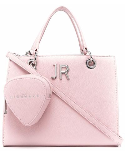 John Richmond Light Pink Jr Logo-embellished Tote Bag