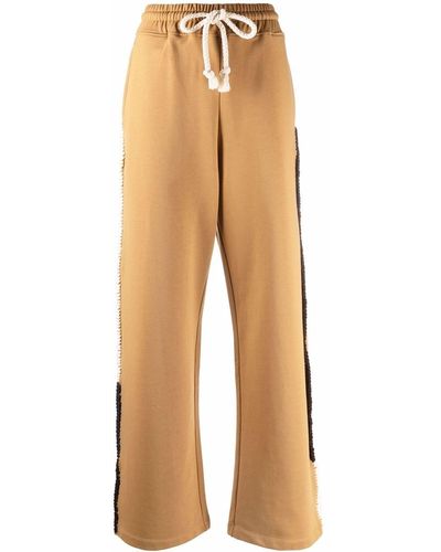 JW Anderson Wide-leg Drawstring Traousers Tobacco Brown