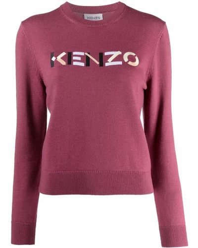 KENZO Pullover Con Logo - Purple