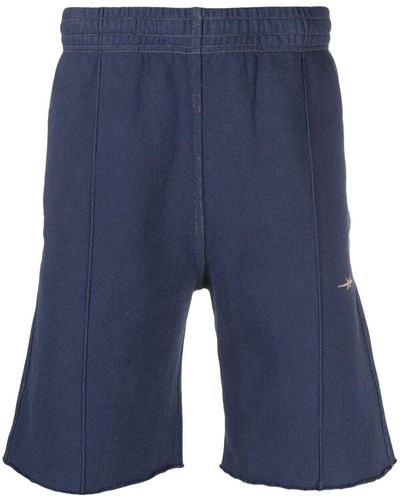 Phipps Embroidered-logo Jersey Shorts - Blue