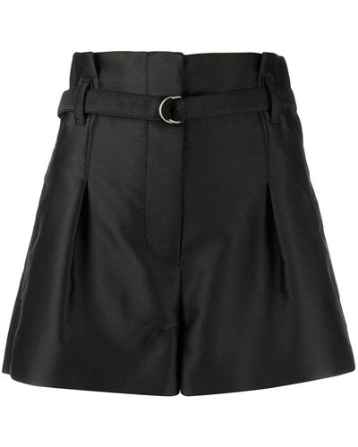 3.1 Phillip Lim High-waisted Belted Shorts - Black