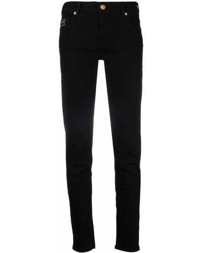 Versace V-emblem Slim-fit Jeans - Black