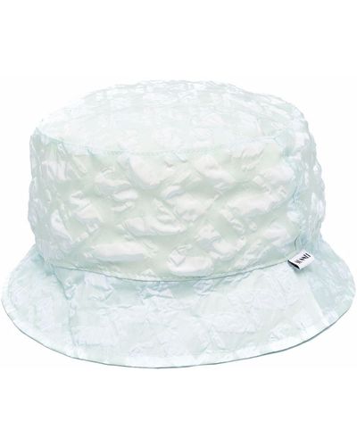 Sunnei Off-white Textured Bucket Hat