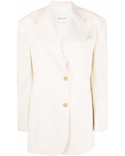 Low Classic Single-breasted Blazer - Natural