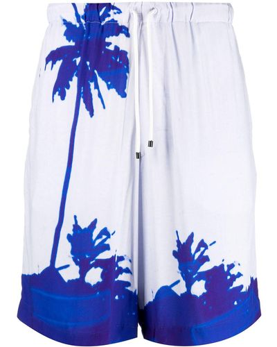 Dries Van Noten Piperi Bermuda Shorts - Blue