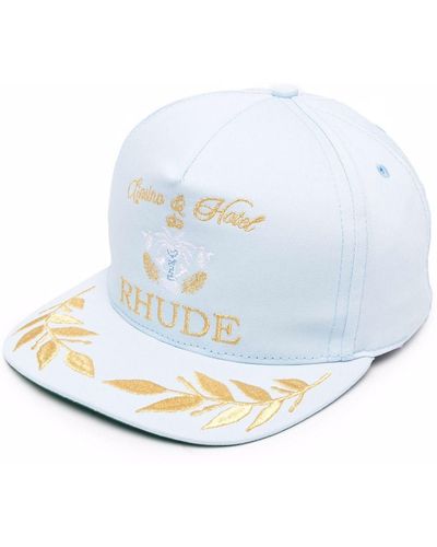 Rhude Logo-print Cap - White