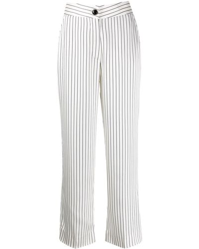 Blazé Milano Straight Fit Striped Pattern Trousers - Multicolour