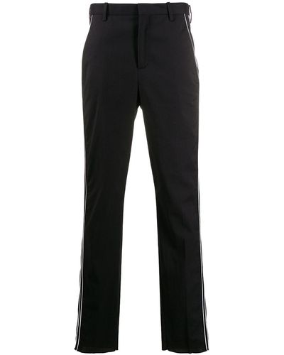 Neil Barrett Contrast Piped Tailored Trousers - Black