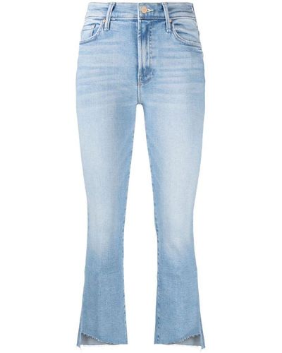 Mother | Jeans ' The Insider Crop Step Fray' | female | BLU | 28