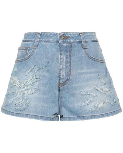 Ermanno Scervino | Shorts dettagli 3D | female | BLU | 42