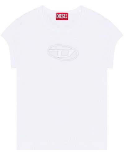 DIESEL T-shirt con logo peekaboo - Bianco