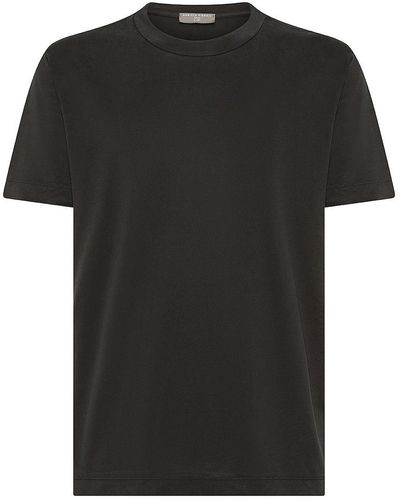 Daniele Fiesoli | T-shirt girocollo a maniche corte in cotone | male | NERO | XL