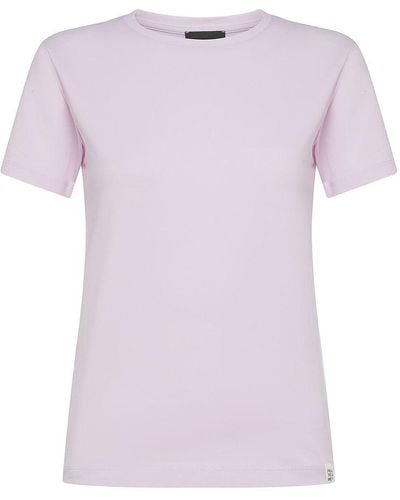 Peuterey | T-shirt Menta in cotone con etichetta con logo | female | VIOLA | XL