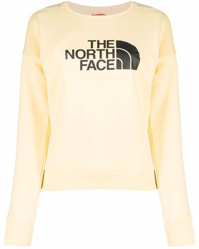 The North Face Felpa con stampa logo - Giallo