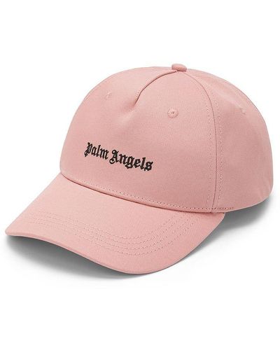 Palm Angels | Cappello con logo ricamato frontale | female | ROSA | UNI
