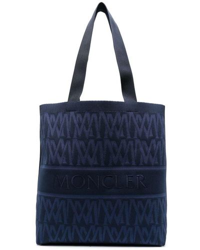 Moncler | Borsa 'Tote Bag Knit' | male | BLU | UNI