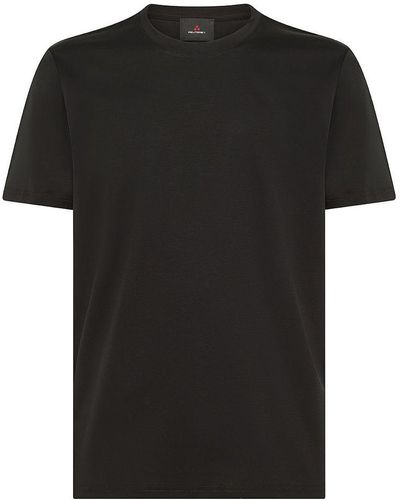 Peuterey | T-shirt in cotone con logo ricamato | male | NERO | XL