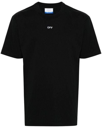 Off-White c/o Virgil Abloh T-shirt girocollo con stampa OFF - Nero