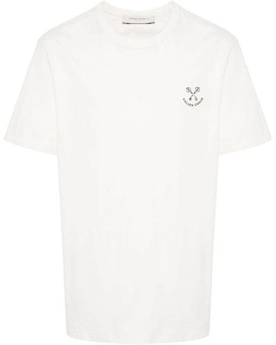 Golden Goose | T-shirt in cotone con stampa | male | BIANCO | S
