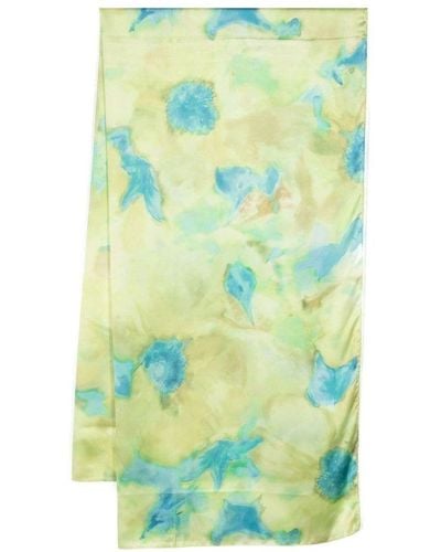 Liu Jo | Sciarpa leggera con stampa floreale effetto acquerello | female | BLU | UNI - Verde