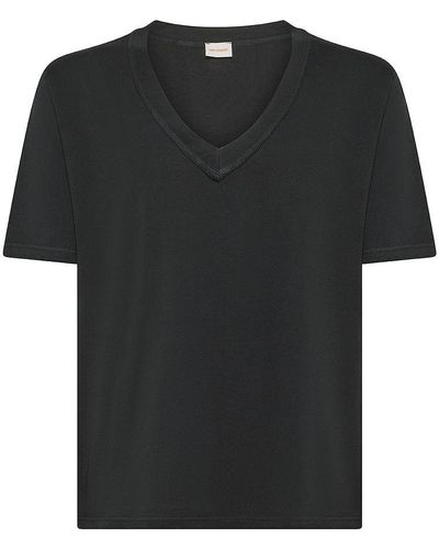 Officina 36 | T-shirt in cotone con scollo a V | male | NERO | XL