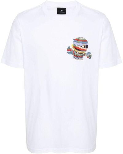 PS by Paul Smith T-shirt con stampa grafica - Bianco