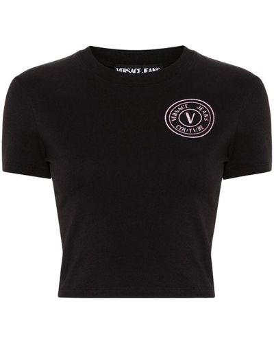 Versace Jeans Couture | T-shirt stampa logo | female | NERO | XS